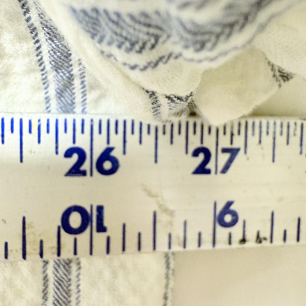 St John's‎ Bay Men's Blue And White Striped Short Sleeve Button Up XL - Picture 4 of 6